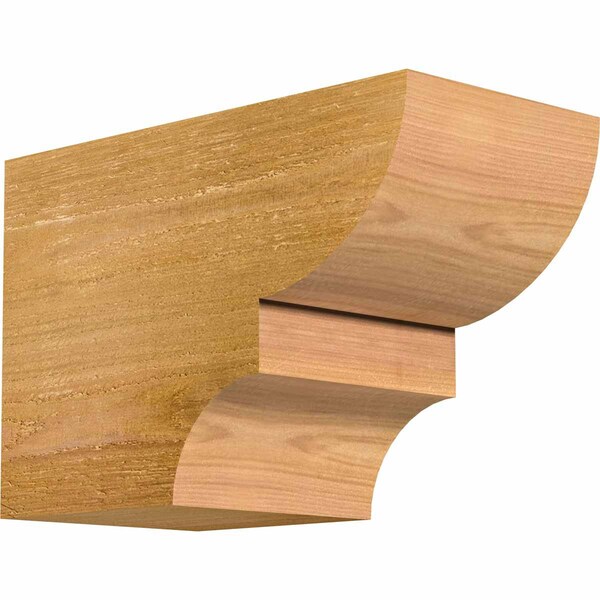 Ekena Millwork Ridgewood Rough Sawn Rafter Tail, Western Red Cedar, 6"W x 8"H x 12"L RFT06X08X12RID00RWR - main